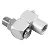 4pcs/Set Aluminum 1/4" Universal 360 Swivel Air Hose Connector Adapter