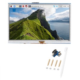 5 Inch Screen HDMI LCD Tablet Accessory 4 Wire Resistive Touch Display for Raspberry Pi 3b 4B