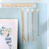 Jetec 100 Pcs Light Clips Clear Mini Adhesive Hook Hanging