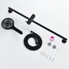 DOUBLUOEG Hand Shower with Slide Bar, Matte Black 26 Inch