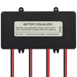 HA02 Battery Equalizer, Solar System Balancer Equalizer Lead Acid Battery Charger Regulator,Optimizing Current 0-10A,Single Battery Voltage 0-10V