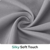 HOMEIDEAS 100% Blackout Sidelight Curtains for Front Door, Side Door