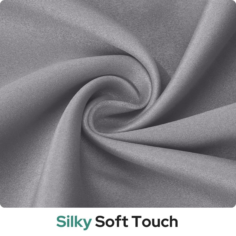 HOMEIDEAS 100% Blackout Sidelight Curtains for Front Door, Side Door