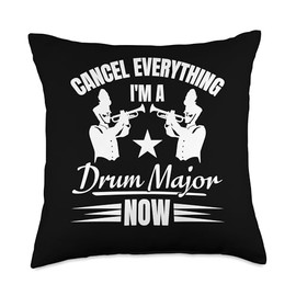 Drum Major Whistle Drum Major Costume Drum Major Baton Throw Pillow