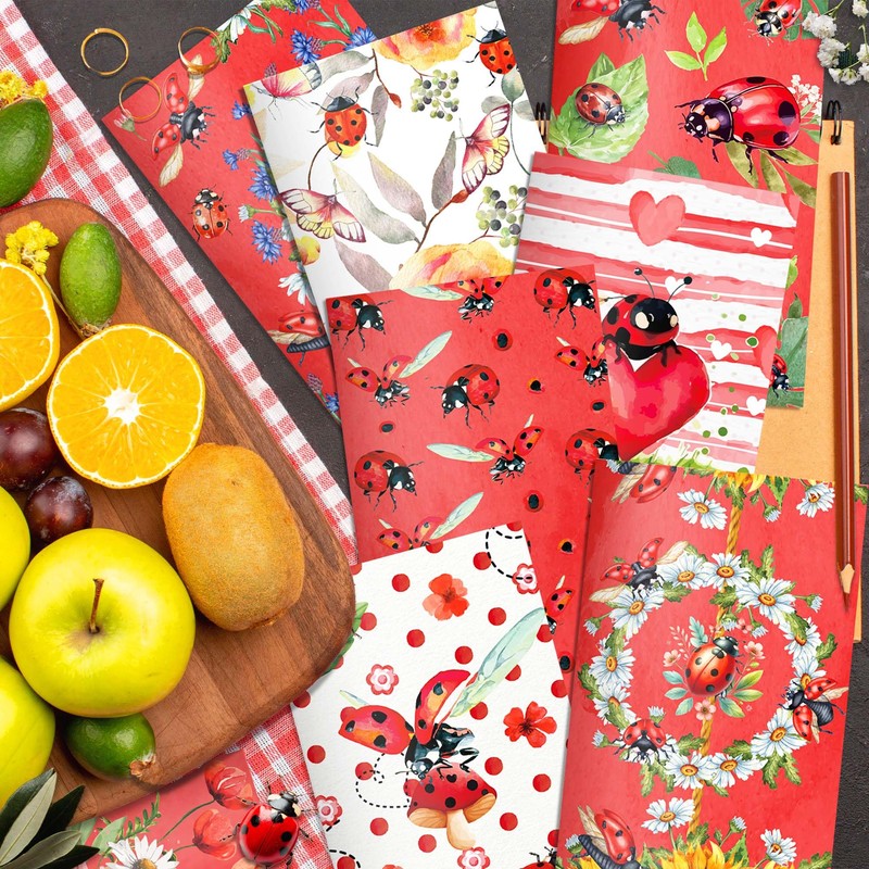 24 Pcs Ladybug Mini Notebooks - Lady Bug Portable Pocket