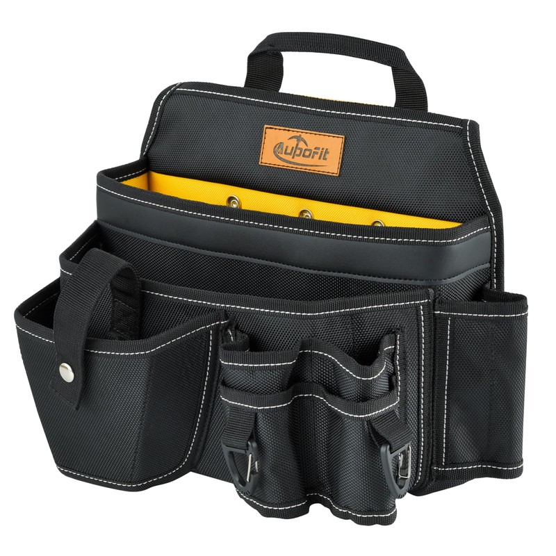 Aupofit Comfortable Tough Thick 7-Piece Tool Belt with Suspenders 32