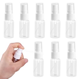 8 Stück Transparente Sprühflasche Kunststoff, Tragbares Reiseflaschen Set Zerstäuber Sprayflasche Leer Plastik Sprühflasche Klein Sprayflasche Atomisers Nachfüllbare Sprühflasche Feiner Nebel ( 10ml )