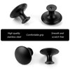 LOPYXBR 30 Pieces Furniture Knobs Black, 30mm Round Cabinet Knobs