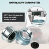 OEMASSIVE 4pcs 2.44" Trailer Bearing Dust Cap, Bearing Buddy Caps,