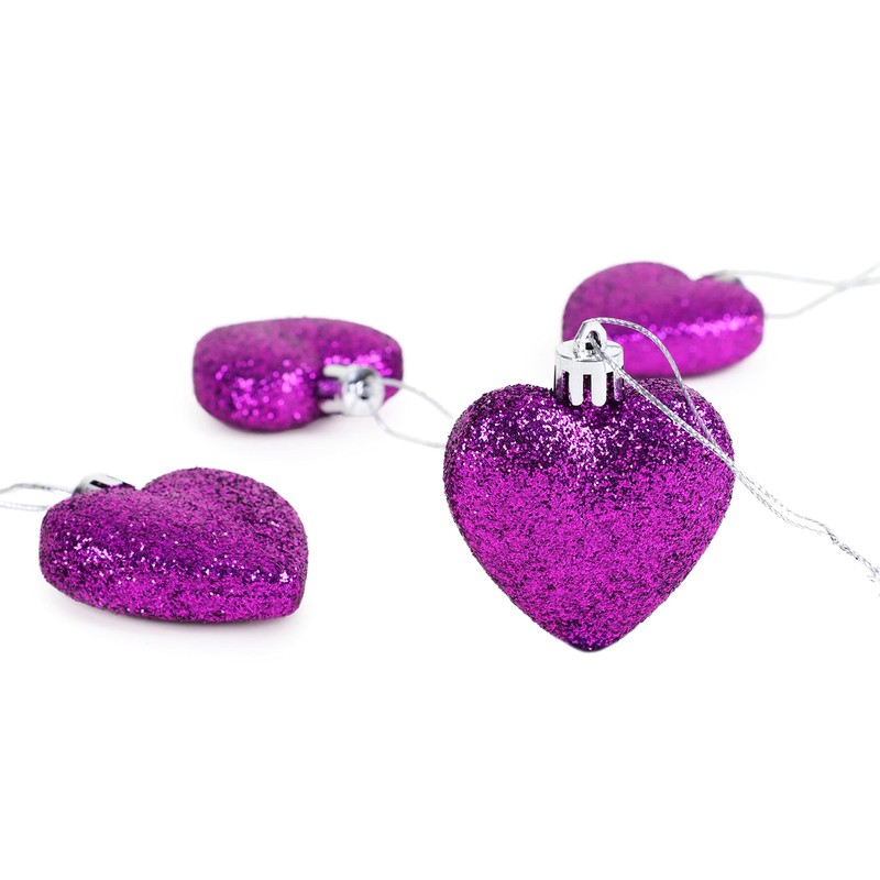 Christmas Concepts® Pack of 8 - 60mm Heart Shaped Christmas