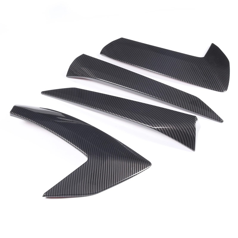 MODY 4PCS ABS Carbon Fiber Door Handle Trim Cover For