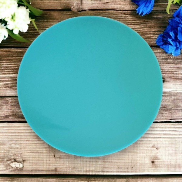Round Placemat Set - Gloss Light Pink 4 Placemats Large