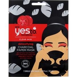 Yes to Tomatoes Clear Skin Detoxifying Facial Mask, 1 Single-Use Paper Mask