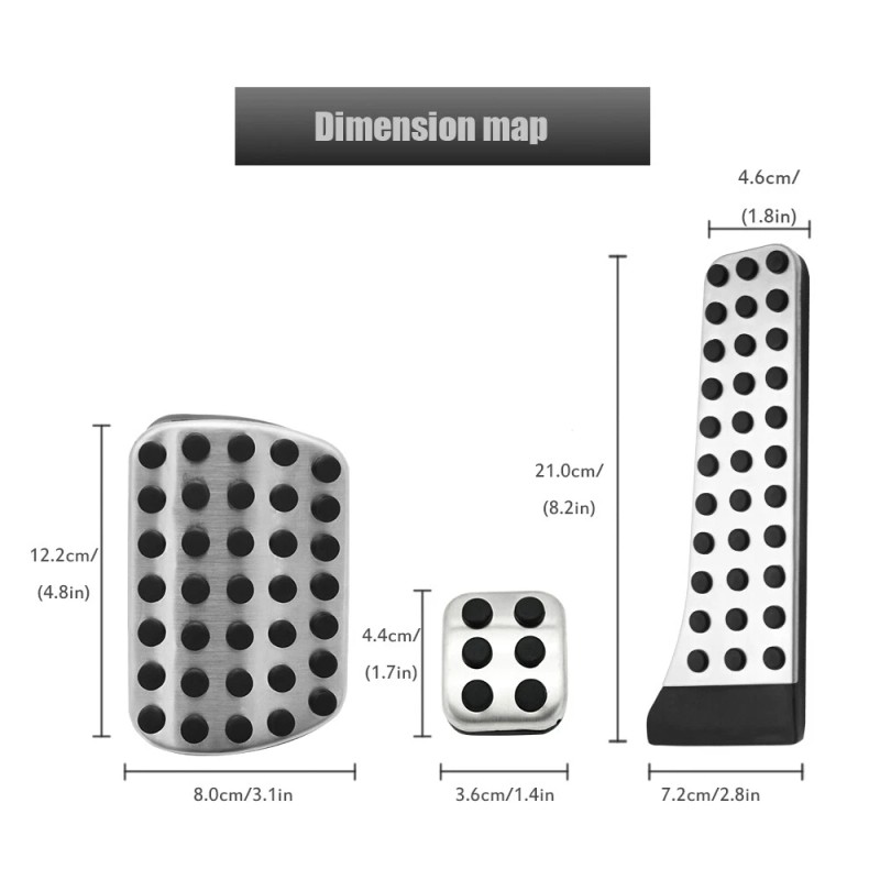 Unbranded Gas Brake Emergency Pedal Cover For Mercedes C E
