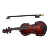 Wooden Miniature Violin with Stand Bow and Case Mini Musical