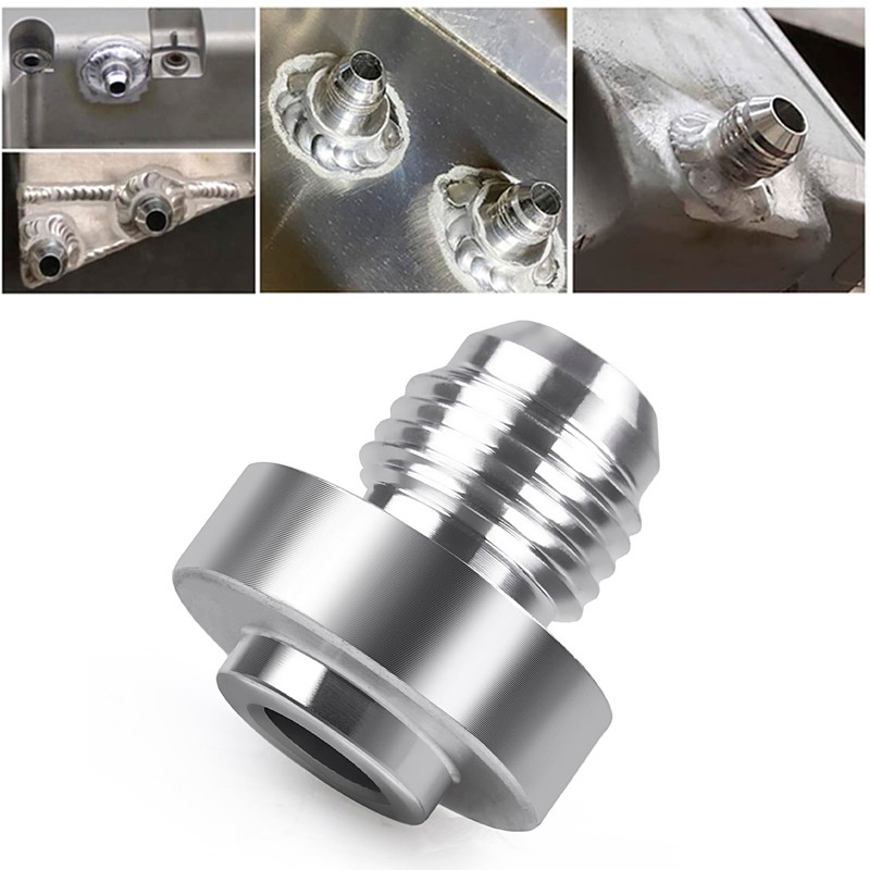 CNRAQR 6AN Male Weld on Bung Fitting Aluminum Adapters 4PCS
