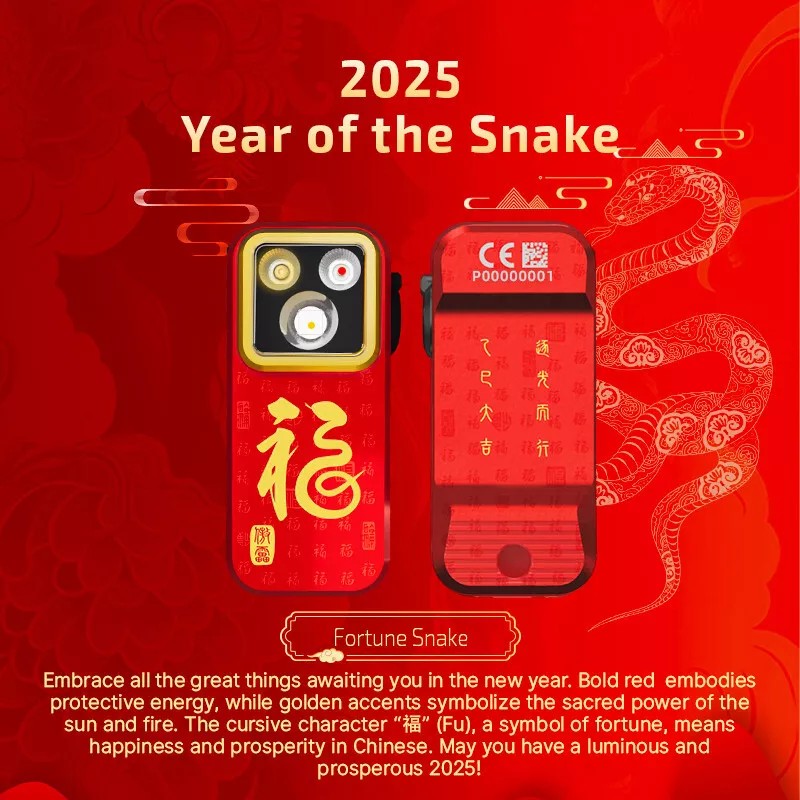 Olight Oclip Pro Fortune Snake Special Edition & i3E EOS