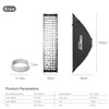 FOMITO 12"x47"/30x120cm Rectangular Softbox, Quick Release Bowens Mount Softbox with