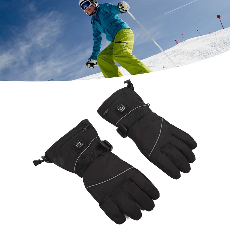 USB Heated Gloves 3 Temperature Gears Waterproof Windproof Keep Warm