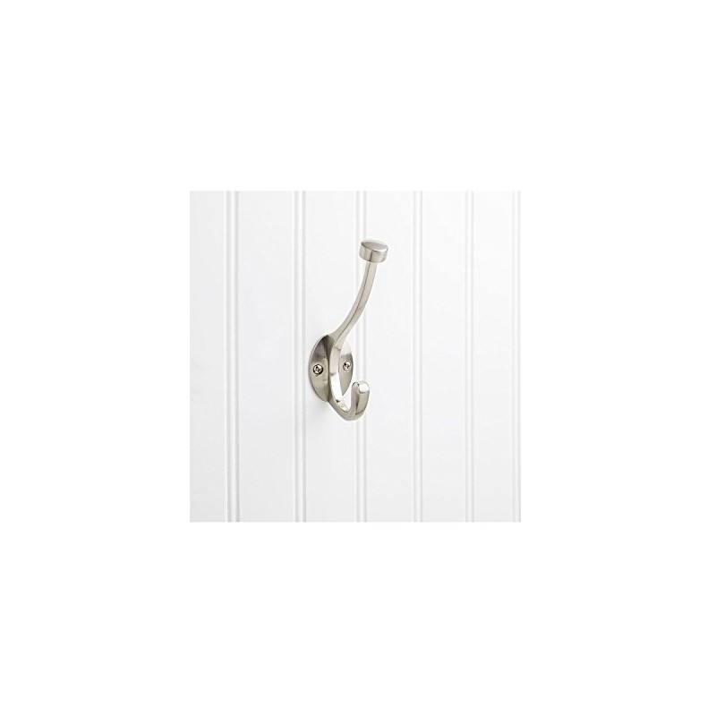 Elements YD60-550SN Double Wall Mount Decorative Hook, Satin Nickel