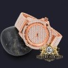 Usdiamondking Men's Fully Iced 18K Rose Gold Finish Simulated Diamond
