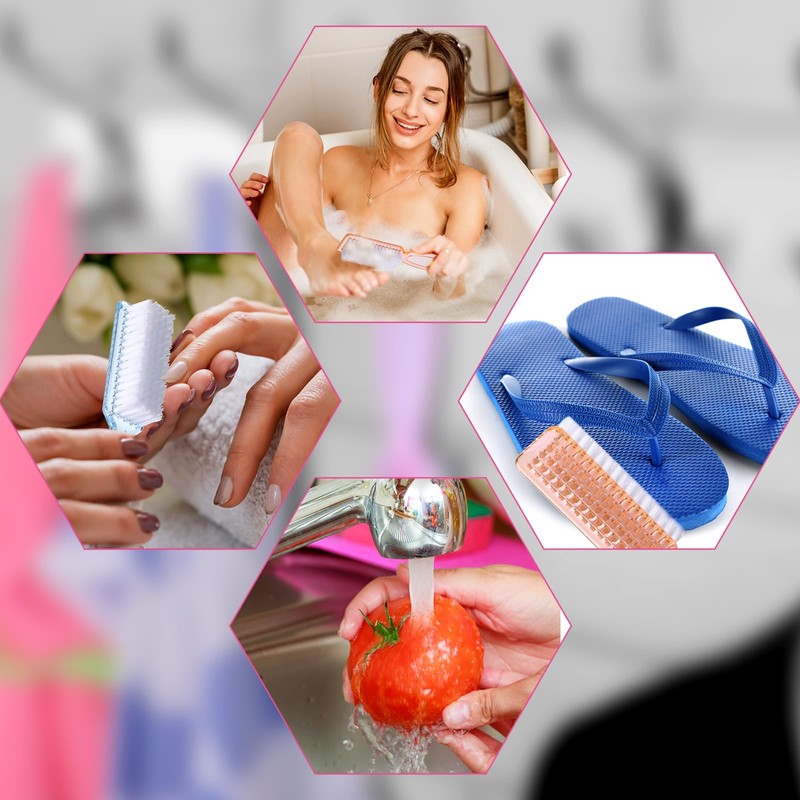 Patelai 15 Pieces Nail Brush Handle Grip for Cleaning Fingernails