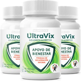 ULTRAVIX | Colágeno Hidrolizado con MSM | Suplemento Alimenticio (3 Frascos · 90 cápsulas)