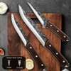 Aleevii Metzgermesser 4-teilig Messerset – Scharfes Hackmesserset, Profi Fleischmesserset mit