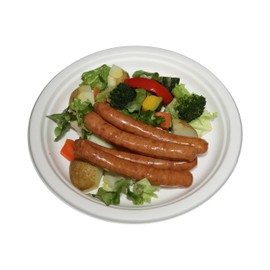 使い捨て 丈夫な紙皿 エコでおしゃれな eモールド プレート 23cm P013 50枚入