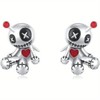 Voodoo Doll Earrings, Pair