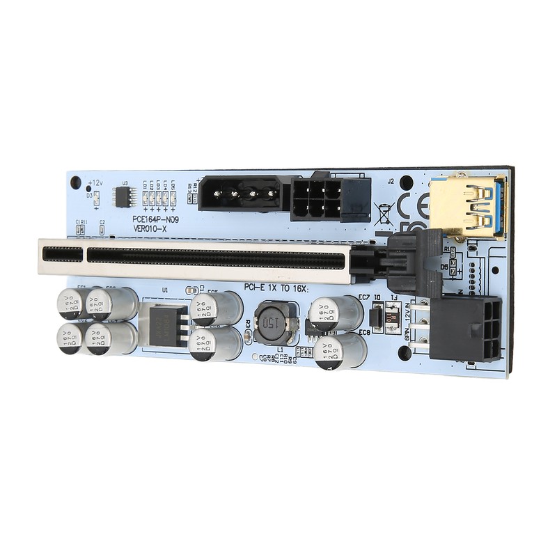 PCIE Riser Card 8 Firm Capacitors Strong Anti Interference GPU