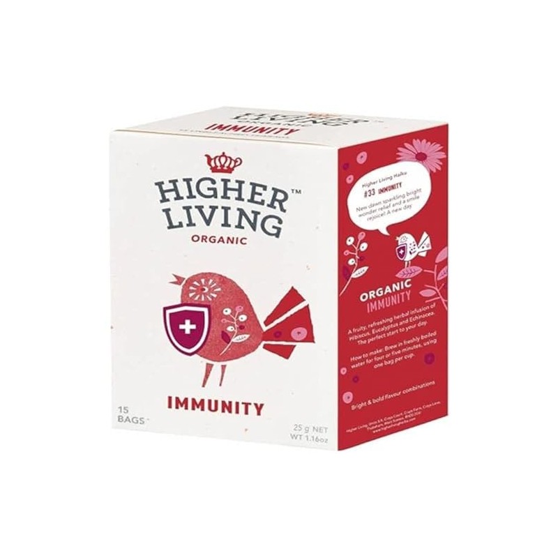 Higher Living Organic Immunity Tea 15 Teabags