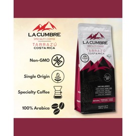 La Cumbre Specialty Coffee Ground Medium Roast, Arabica Beans, Low Acid, Gourmet, Vegan, Kosher & Keto Friendly, Natural Process 12 oz, 2 Pack