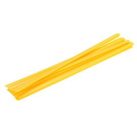 MECCANIXITY 10 Pcs Yellow Plastic Welding Rods 9.5mm x 250mm HDPE Flat Ribbon Plastic Welding Strip for Repairing Water Tanks Forklift Pallets Trash Cans Transfer Troughs(0.4inch x 10inch)