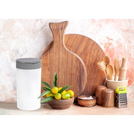 Inevibe Disinfecting Wipes Dispenser - Push Button Decorative Holder for Standard Cleaning Wipes Container, Use in Kitchen Countertop, Bathroom, Classroom (White)