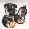 Elvis Pot Holder Oven Mitt Set Guitar 3 Images