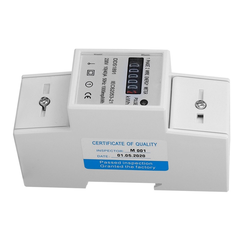 Single Phase Meter DDS1891 High Accuracy 2P Counter Rail Energy