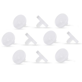 Pierced Owl Set of 10 Clear Acrylic 4mm Dermal Anchor Retainer Tops, Metal Free, Allergy Free, Acrylic