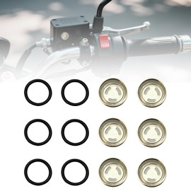 KYTAMYTE Brake Master Cylinder Sight Glass 18mm, TBS Resin Oil Sight Glass Replacement Universal Fit for Electric, Three-wheeled Motorcycle, Dirt Bikes(6PCS)
