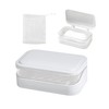 1 Piece Soap Dish Container with 1 Piece Foam Mesh,