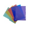 A4 File Dividers Plastic Coloured Tabs Subject Filing Numbered A-Z