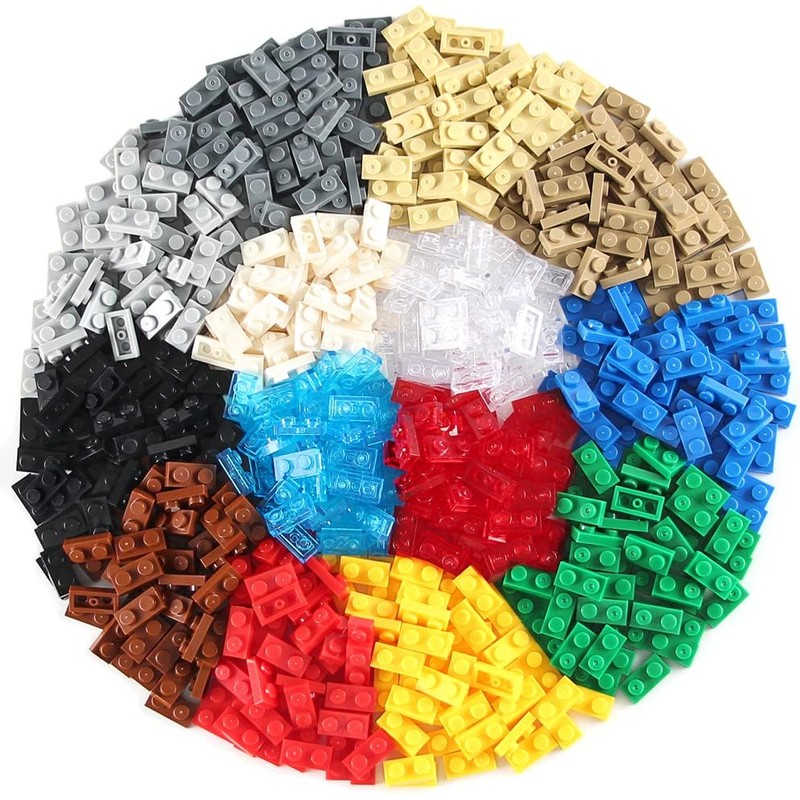 Basic Parts - Juego de 700 bloques de azulejos de