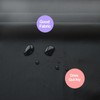 YISURE Shower Curtain 150 x 150 cm, Black Textile Polyester,