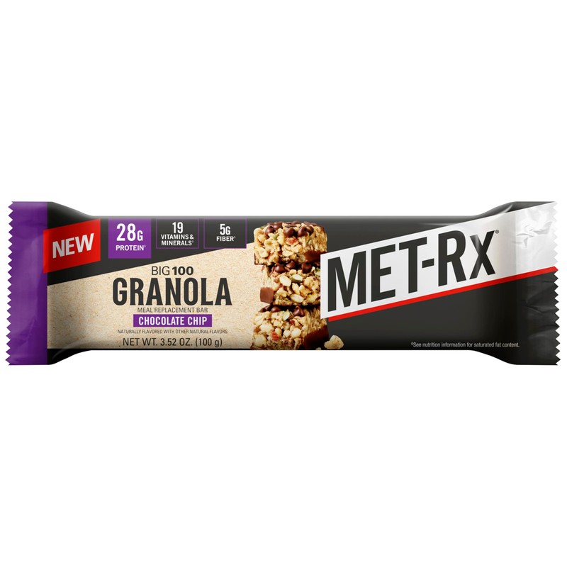 MET-Rx MET-Rx Big 100 Granola Protein Bar, Meal Replacement Bar,