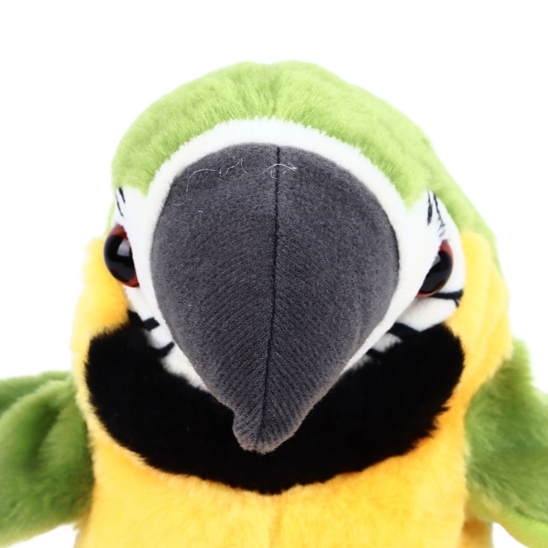 Electric Talking Parrot Plush Toy Soft Record Vocals Interactive Voice