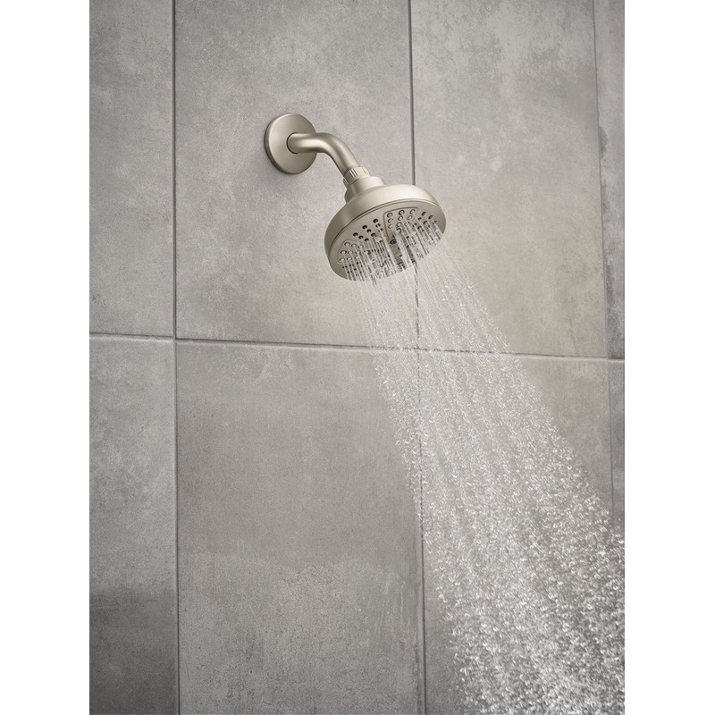 Moen Brushed Nickel Hydro Energetix Eight-Function Showerhead with Standard 5"