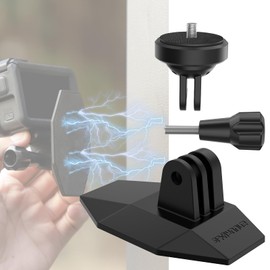 CAPART Action Camera Magnetic Mount, Compatible with GoPro 12 11 10 9 Insta360 X4 X3 X2 GO 3 3S ACE DJI Action 4 3 2 Pocket 3 Akaso Strong Magnetic Action Camera Mount