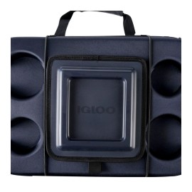 Igloo Collapse 50 Can Cooler Insulated Bag Leak-Proof Shoulder Strap Navy Blue