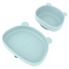4pcs Children Plate Utensils Set Silicone Suction Bowls Set Toddler
