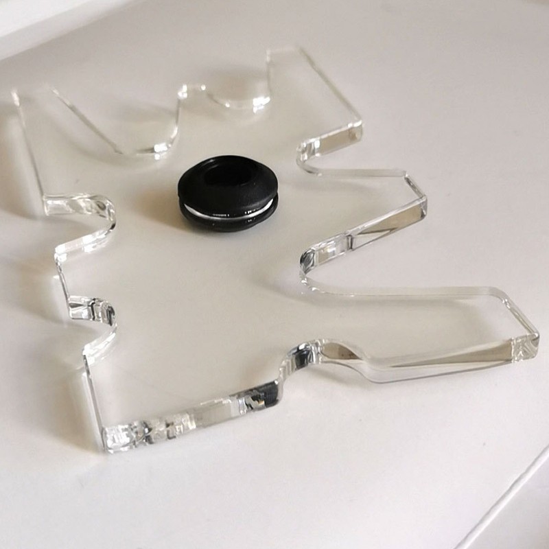 Billiard Bridge Head Portable Clear Acrylic Snooker Pool Cue Moosehead